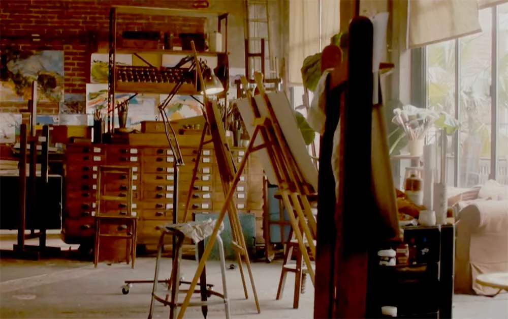 Dans l'atelier du peintre
